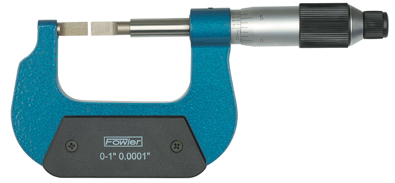0.0001 Graduation 0-1 Measuring Range 0.00016 Accuracy Fowler 52-244-301-1 Digit Counter Ball-Anvil & Spindle Micrometer