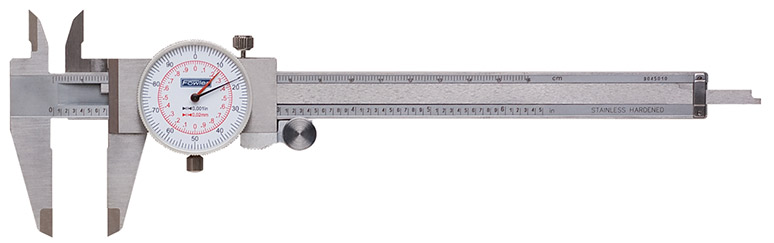 6 Inch/150mm Metric Dual Reading Dial Caliper Stainless Steel Measurement Tool 